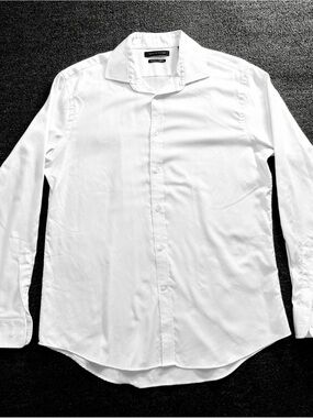 Tommy Hilfiger White Long-Sleeve Dress Shirt